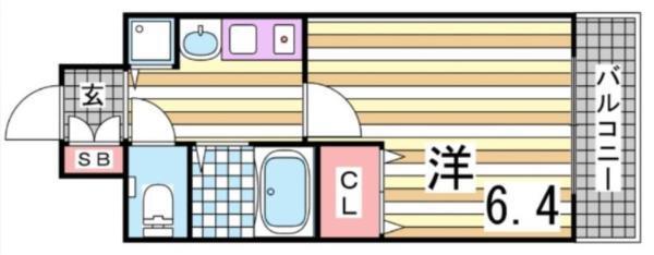 プレサンス神戸三宮 間取り図画像
