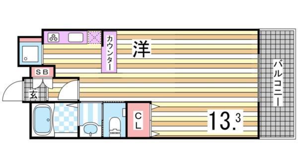 アーバネックス神戸駅前 間取り図画像