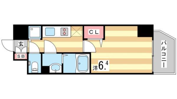 プレサンスみなと元町駅前 間取り図画像