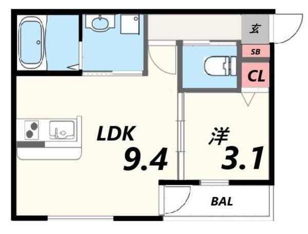 ボヌール英賀保駅前II 間取り図画像