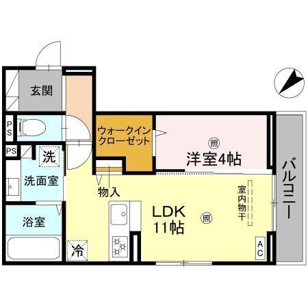 D’s町坪 間取り図画像