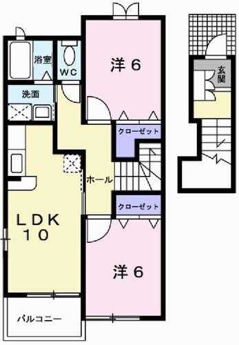 クローバーライフ 間取り図画像