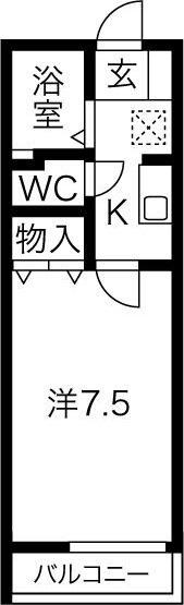 セジュール西宮今津 間取り図画像
