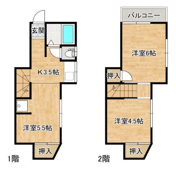 クローバーII 間取り図画像