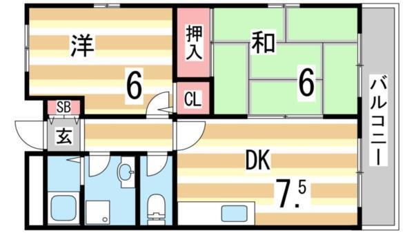 パークハイム永和 間取り図画像
