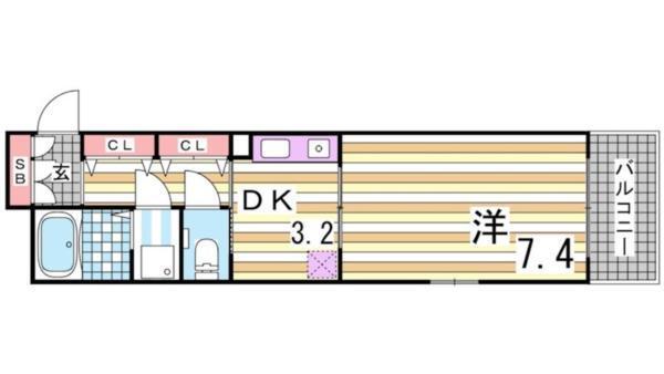 プレサンス新神戸 間取り図画像