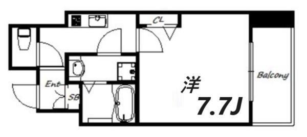 プレサンス神戸元町ベルシオン 間取り図画像