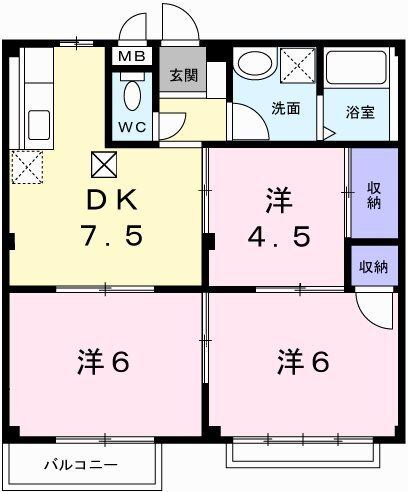 エルディム正木 間取り図画像