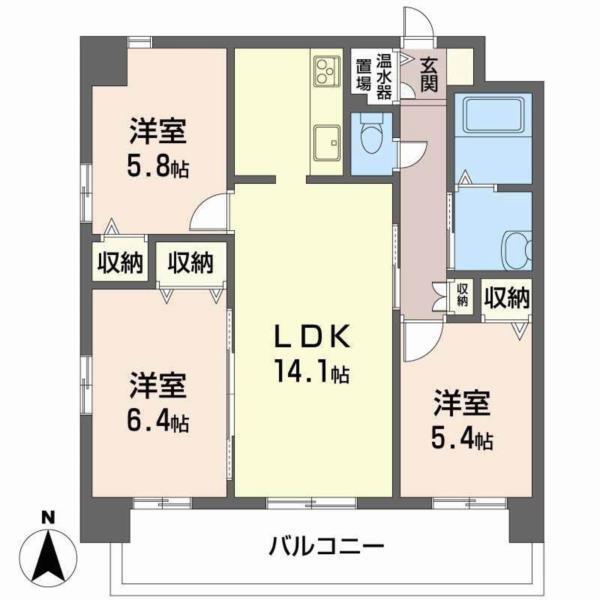 マノワール 間取り図画像