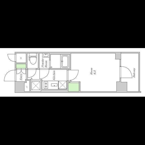 アドバンス神戸マーレ 間取り図画像
