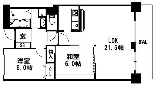 ピフレ新長田 間取り図画像