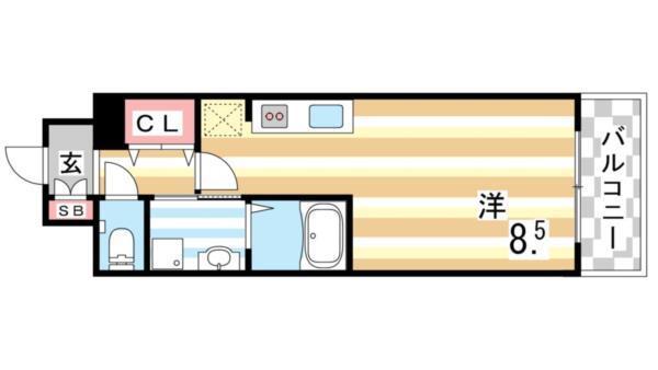 エヴァステージ神戸六甲 間取り図画像