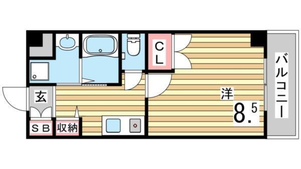 ロリエ新長田 間取り図画像