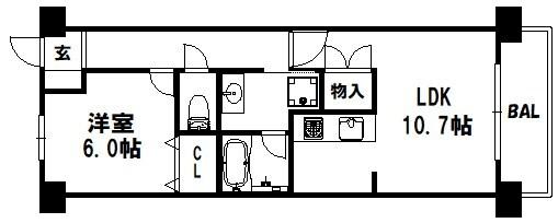 ディアエスタミオ新長田ステーションブリオ 間取り図画像