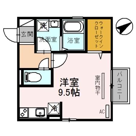 神戸市垂水区星が丘アパート 間取り図画像