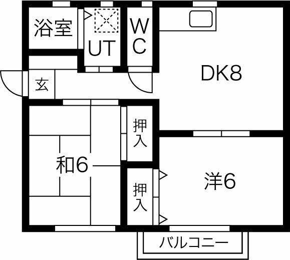 リビング六甲ウエストA棟 間取り図画像
