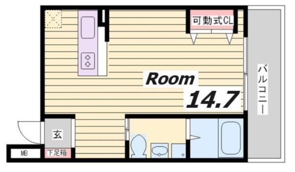 ラ・ウェゾン北野 間取り図画像