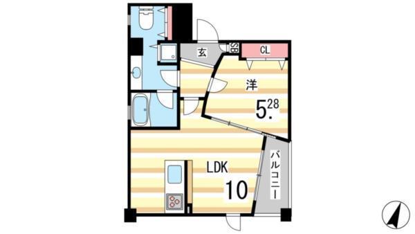 POCO　A　POCO三宮ハイタワー 間取り図画像