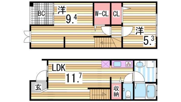 フラン神戸 間取り図画像