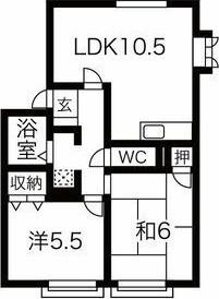 アネシス愛宕山II 間取り図画像
