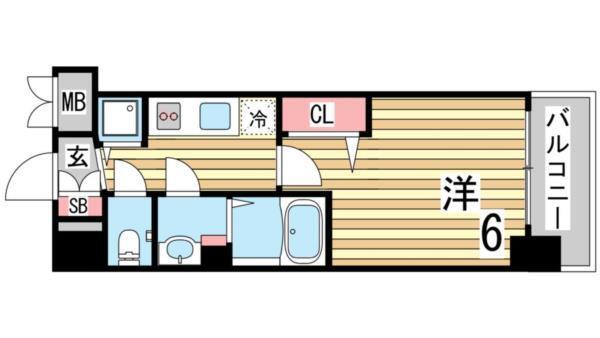 プレサンスKOBEティアラ 間取り図画像