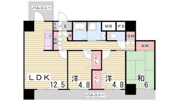 ロイヤルヴィレッジ 間取り図画像