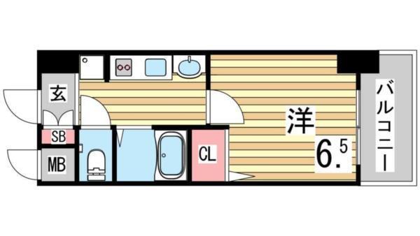 エステムコート神戸西IIIフロンタージュ 間取り図画像