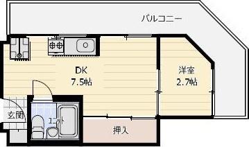 ペシュ七番館 間取り図画像