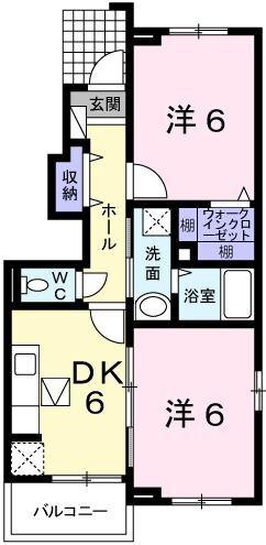 スモールヴィレッジII 間取り図画像