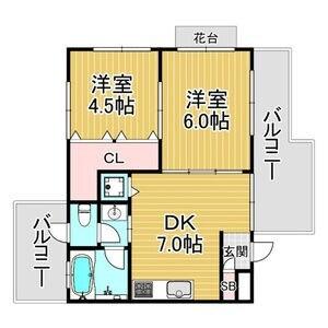 プチ・ロワールA棟 間取り図画像
