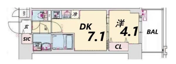 プレサンス神戸セレスティア 間取り図画像