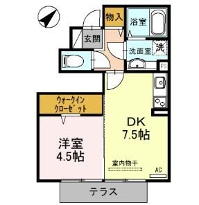 ジュネスＳハイムII 間取り図画像