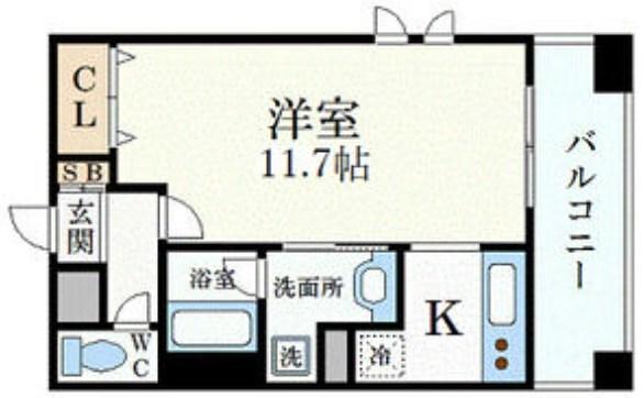 プレジール三ノ宮 間取り図画像