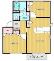 シャーメゾン魚住Ｂ 間取り図画像
