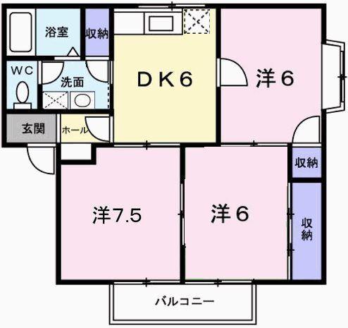 ハイツ渚 間取り図画像