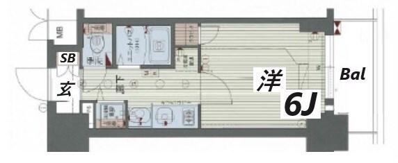 プレサンス三ノ宮駅前プライムタイム 間取り図画像