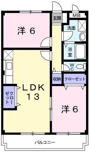 アネックスイースト 間取り図画像