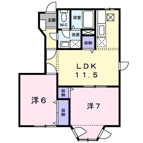 グリーンハウスI 間取り図画像