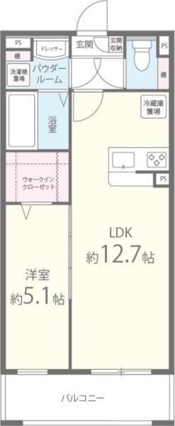 エクレシオ正木 間取り図画像