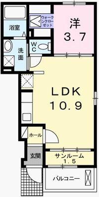 カサブランカＢ棟 間取り図画像