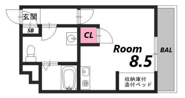 プライム英賀保 間取り図画像