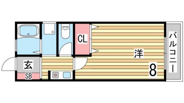 芦屋川ハイツ 間取り図画像