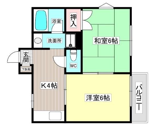 イースト七番館 間取り図画像