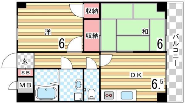KUSABAマンション 間取り図画像