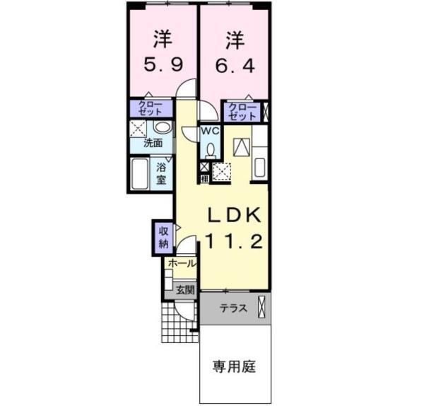 ローレルコートＳ 間取り図画像