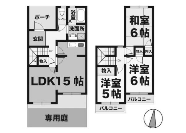 サンタウン林 間取り図画像