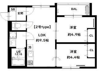 D　porta iris 間取り図画像