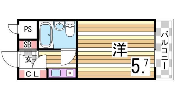 ビシック西進 間取り図画像