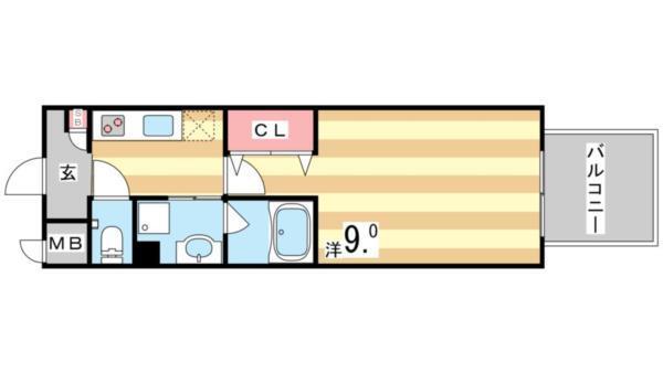 ヘスティア神戸 間取り図画像