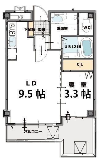 エメラルドオーシャン西宮 間取り図画像